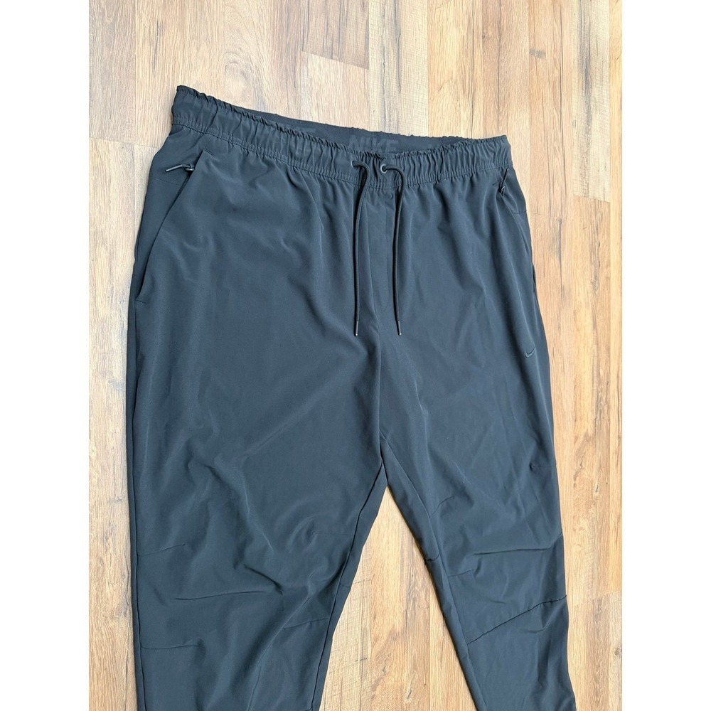 Nike Dri Fit Pants XXL Black Athletic Jogger Stretch Zip Pocket Training - Picture 3 of 10